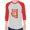 Unisex 50/50 Raglan Three-Quarter Sleeve Tee Thumbnail