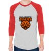 Unisex 50/50 Raglan Three-Quarter Sleeve Tee Thumbnail