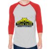 Unisex 50/50 Raglan Three-Quarter Sleeve Tee Thumbnail