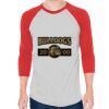 Unisex 50/50 Raglan Three-Quarter Sleeve Tee Thumbnail