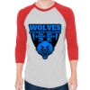 Unisex 50/50 Raglan Three-Quarter Sleeve Tee Thumbnail