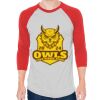 Unisex 50/50 Raglan Three-Quarter Sleeve Tee Thumbnail
