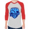 Unisex 50/50 Raglan Three-Quarter Sleeve Tee Thumbnail