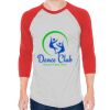 Unisex 50/50 Raglan Three-Quarter Sleeve Tee Thumbnail