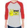 Unisex 50/50 Raglan Three-Quarter Sleeve Tee Thumbnail