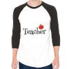 Unisex 50/50 Raglan Three-Quarter Sleeve Tee Thumbnail