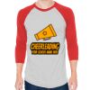 Unisex 50/50 Raglan Three-Quarter Sleeve Tee Thumbnail
