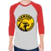 Unisex 50/50 Raglan Three-Quarter Sleeve Tee Thumbnail