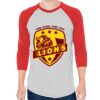 Unisex 50/50 Raglan Three-Quarter Sleeve Tee Thumbnail