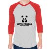 Unisex 50/50 Raglan Three-Quarter Sleeve Tee Thumbnail