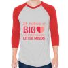Unisex 50/50 Raglan Three-Quarter Sleeve Tee Thumbnail