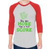 Unisex 50/50 Raglan Three-Quarter Sleeve Tee Thumbnail