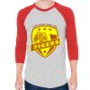 Unisex 50/50 Raglan Three-Quarter Sleeve Tee Thumbnail