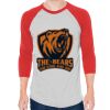 Unisex 50/50 Raglan Three-Quarter Sleeve Tee Thumbnail