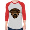 Unisex 50/50 Raglan Three-Quarter Sleeve Tee Thumbnail
