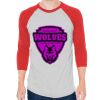 Unisex 50/50 Raglan Three-Quarter Sleeve Tee Thumbnail