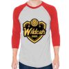 Unisex 50/50 Raglan Three-Quarter Sleeve Tee Thumbnail