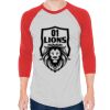 Unisex 50/50 Raglan Three-Quarter Sleeve Tee Thumbnail