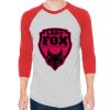 Unisex 50/50 Raglan Three-Quarter Sleeve Tee Thumbnail