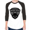 Unisex 50/50 Raglan Three-Quarter Sleeve Tee Thumbnail