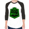 Unisex 50/50 Raglan Three-Quarter Sleeve Tee Thumbnail