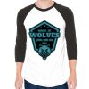 Unisex 50/50 Raglan Three-Quarter Sleeve Tee Thumbnail