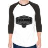 Unisex 50/50 Raglan Three-Quarter Sleeve Tee Thumbnail