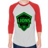 Unisex 50/50 Raglan Three-Quarter Sleeve Tee Thumbnail