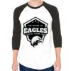 Unisex 50/50 Raglan Three-Quarter Sleeve Tee Thumbnail