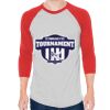 Unisex 50/50 Raglan Three-Quarter Sleeve Tee Thumbnail
