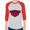 Unisex 50/50 Raglan Three-Quarter Sleeve Tee Thumbnail