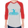 Unisex 50/50 Raglan Three-Quarter Sleeve Tee Thumbnail
