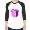 Unisex 50/50 Raglan Three-Quarter Sleeve Tee Thumbnail