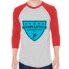 Unisex 50/50 Raglan Three-Quarter Sleeve Tee Thumbnail