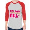 Unisex 50/50 Raglan Three-Quarter Sleeve Tee Thumbnail