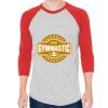 Unisex 50/50 Raglan Three-Quarter Sleeve Tee Thumbnail