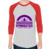 Unisex 50/50 Raglan Three-Quarter Sleeve Tee Thumbnail