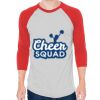 Unisex 50/50 Raglan Three-Quarter Sleeve Tee Thumbnail