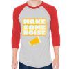Unisex 50/50 Raglan Three-Quarter Sleeve Tee Thumbnail