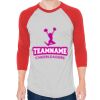 Unisex 50/50 Raglan Three-Quarter Sleeve Tee Thumbnail