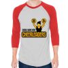 Unisex 50/50 Raglan Three-Quarter Sleeve Tee Thumbnail