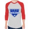 Unisex 50/50 Raglan Three-Quarter Sleeve Tee Thumbnail