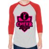 Unisex 50/50 Raglan Three-Quarter Sleeve Tee Thumbnail