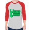 Unisex 50/50 Raglan Three-Quarter Sleeve Tee Thumbnail
