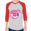 Unisex 50/50 Raglan Three-Quarter Sleeve Tee Thumbnail