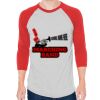Unisex 50/50 Raglan Three-Quarter Sleeve Tee Thumbnail