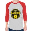 Unisex 50/50 Raglan Three-Quarter Sleeve Tee Thumbnail