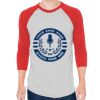 Unisex 50/50 Raglan Three-Quarter Sleeve Tee Thumbnail