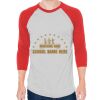 Unisex 50/50 Raglan Three-Quarter Sleeve Tee Thumbnail