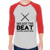 Unisex 50/50 Raglan Three-Quarter Sleeve Tee Thumbnail